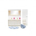 Lundby - L602033 - Maison de Poupée - Ensemble Salle de Bain Bleu - Smaland