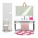 Lundby - L602049 - Maison de Poupée - Ensemble Lavabo + WC - Smaland