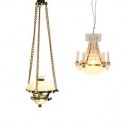 Lundby - L606033 - Maison de Poupée - Kit Lampe à huile + Lustre à bougies - Smaland