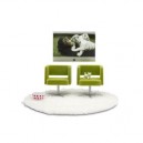 Lundby - L609028- Maison de Poupée - TV + Fauteuils - Stockholm