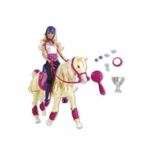 Mattel Barbie et cheval champion