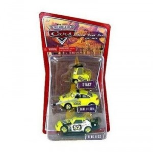Mattel Cars Team Leak Less 3 Pack Stacy, Earl Filter, Leak Less Disney Pixar Cars