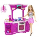 Mattel Cuisine rose + Barbie