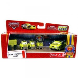 Mattel DISNEY CARS TEAM LEAK LESS CREW box (full team)