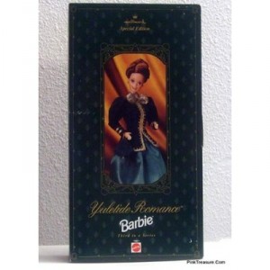 MATTEL BARBIE special edition YULETIDE ROMANCE robe de bal en velours vert, boite vitrine - 1996