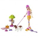Mattel - N7651 - Poupée - Barbie Promenade Chiens