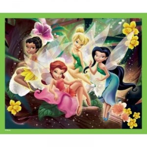 Hasbro - MB Puzzles - Puzzle 60 Pièces Disney Fairies - Puzzle Enfant - Photo de fées (Mb Jeux)
