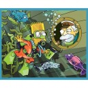 MB Jeux - 7037 - Puzzle - Simpson - Bart Plongeur - 100 Pièces (Mb Jeux)