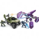 Mega Bloks - 96823U - Jeux de construction - Halo Wars UNSC Gausshog vs. Covenant Locust