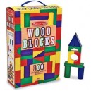 Melissa and Doug - 100 blocs en bois (Import Grande Bretagne)
