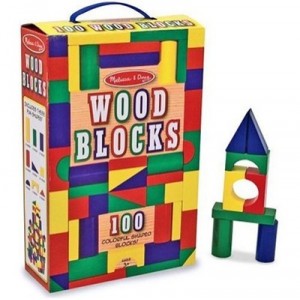 Melissa and Doug - 100 blocs en bois (Import Grande Bretagne)