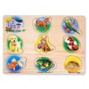 Melissa and Doug Mélissa and Doug - 342 - Jouet en Bois - éveil - Encastrement Sonore Animaux Familiers