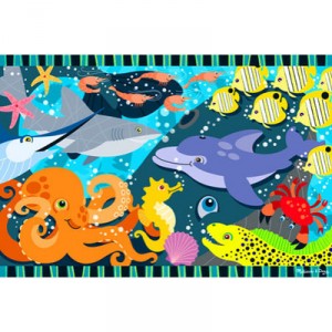 Melissa and Doug PUZZLE DE PLANCHER - SOUS-MARIN JAMBOREE - 24 PIECES - 60x90cm (UNDERSEA JAMBOREE FLOOR PUZZLE)