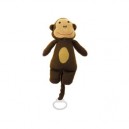 MIK funshopping JIP - PT0322 - Peluche Musicale Singe - Coton Tricot - Marron