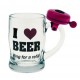 MIK funshopping Silly - SY100105 - Verre à bière - I Love Beer avec Sonnette - Rose