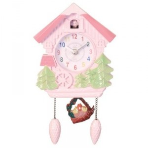 MIK funshopping Silly - SY7654 - Horloge Coucou en Plastique - Rose