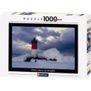 Nathan - 87523 - Puzzle - Phare dans la tempête - 1000 Pièces