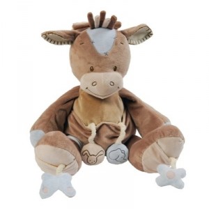 Nattou - Rigolos - 815048 - Doudou - Mega Cheval avec Activités - 45 cm