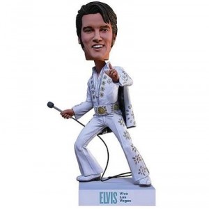 Neca - Figurine de collection - Bobbing Head Elvis Viva Las Vegas en Résine - 18 cm (Neca, Figurines)