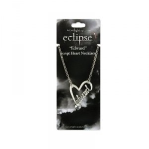 Neca Twilight Script Eclipse Edward Heart necklace