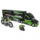 New Ray Camion Monster Energy 12285 Véhicule 1/32° + Casque + Moto 1/12°