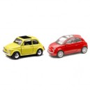 New Ray - 50715 SS - Véhicule Miniature - Voiture - Coffret Fiat 500 1959 - Echelle 1/32° + Fiat 500 2006 - Echelle 1/43° (N
