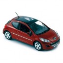 Norev - 472792 - Véhicule Miniature - Peugeot 207 2009 - Erythree Rouge - Echelle1/43e
