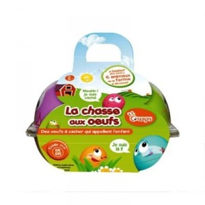 Ouaps - 33-6051 - Jeu éducatif premier âge - Boite de 2oeufs la chasse aux oeufs