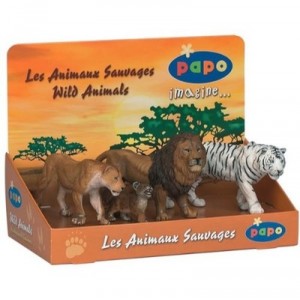 Papo - 50053 - Animaux - Boîte Présentoir Félins 1