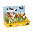 Papo - 51092 - Animaux - Boîte Présentoir Chevaux Pinto