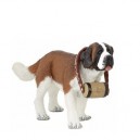Papo - 54009 - Animaux - Saint Bernard Au Tonneau