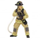 Papo - 70005 - Figurine - Pompier US Jaune à la Lance
