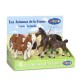 Papo - 80301 - Figurine - Animaux - Animaux de La Ferme 2 - Boîte Présentoir - Vache et Veau Simment...