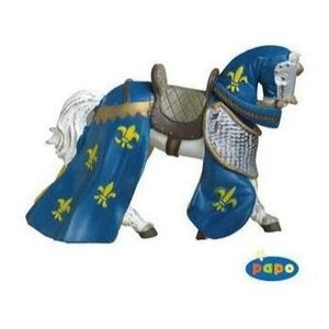 Papo - Cheval drapé bleu - 39391