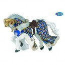 Papo - Cheval du maître des armes bélier bleu - 39914