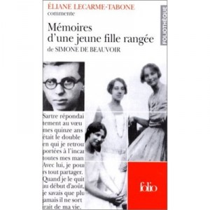 Memoirs of a Dutiful Daughter by Simone de Beauvoir - Eliane Lecarme-Tabone