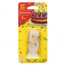 Partner Jouet - COU605 - Décoration de gâteau - Bougies Chiffre 5 (Partner)
