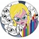 Partner Jouet - DYB69009 - Décoration - Masques à Décorer Fille