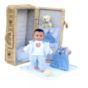 Petitcollin- 622509 - Poupée - Léo - Mon Petit Nounours - 25 cm - Valisette (Petitcollin)