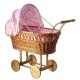 Petitcollin- 800211 - Accessoire Poupée - Landau Osier - Grand Modèle