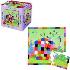 Petit Jour - EL409 - Eveil - Puzzle Sol - Elmer - 30 Pièces