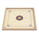Philos - 8216 - Jeu Carrom standard - bleu et jaune - Langue : allemand (Import Allemagne)
