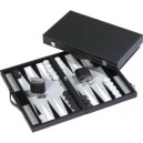 Philos Spiele - Coffret backgammon en cuir synthétique incrusté (Import Allemagne)