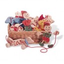 Pinolino - 342634 - Jouet Bois - éveil - Panier avec 32 Animeaux enfiler (Pinolino)