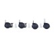 Pinolino - 560001 - Set de Quatre Roues - Noire