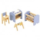 Pintoy Djeco-chambre Bebe Pour Maison Poupees Bois (Djeco)