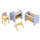 Pintoy Djeco-chambre Bebe Pour Maison Poupees Bois (Djeco)