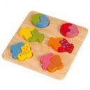 Pintoy Djeco-encastrement En Bois Geoformes Puzzle Double