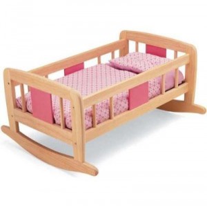 Pintoy - Rocking Doll Bed (Great Britain Import)