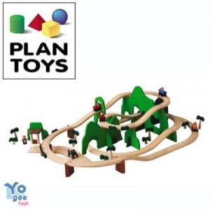 Plan Toys ASA Toys - PT6217 - Jouet en bois - Véhicule - Circuit Aventure